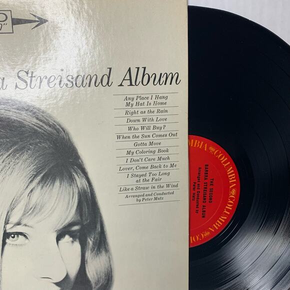 The Second Barbara Streisand Album Columbia Records 1963 Vinyl Record - Picture 7 of 7